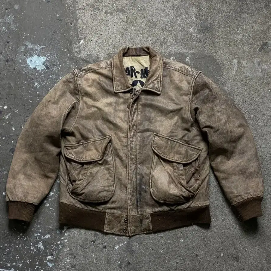 90s Vintage A2 Jacket Leather Jacket G1 Jacket Flight Jacket