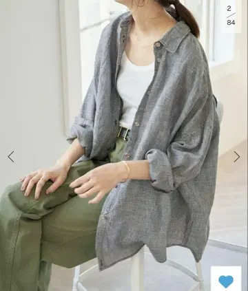 Spick and Span 80 린넨 카슈쿨 빅 셔츠
