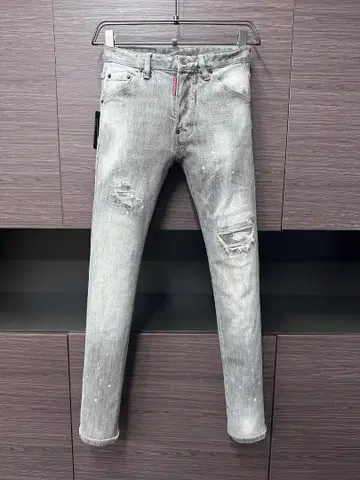 Dsquared2 남성용 스트레이트 청바지 그레이 계열 50 사이즈
