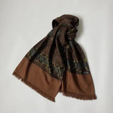 빈티지 영국제 Tootal Scarf 브라운 계열 60-70년대