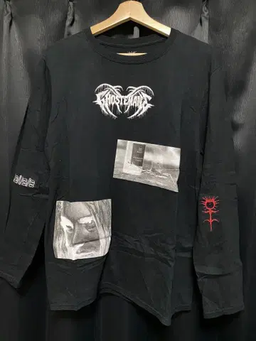 Ghostemane 롱 슬리브 티셔츠 블랙