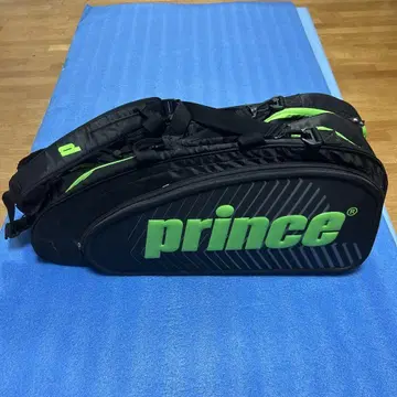 prince 라켓 백 블랙/그린 배드민턴/테니스