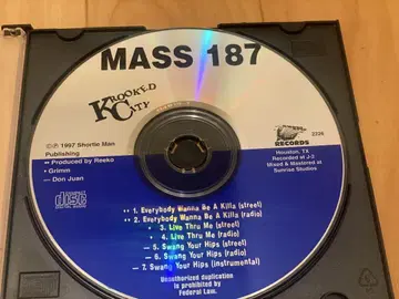 MASS 187 Krooked City 싱글 G RAP G FUNK