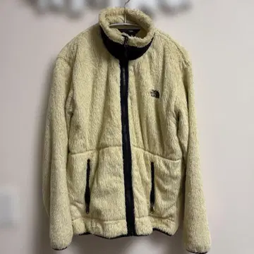 THE NORTH FACE 플리스 재킷 크림색