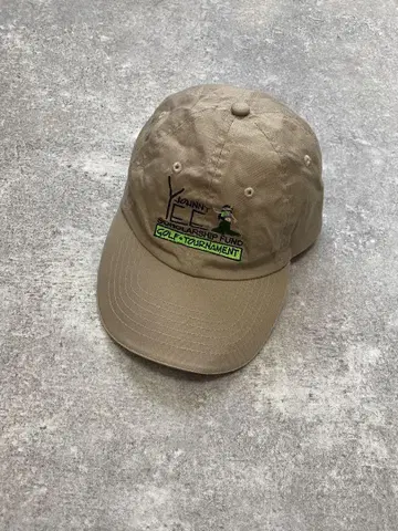 NOWOOD JOHNNYYEE 기업 로고 자수 CAP beige