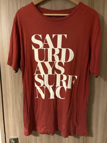 SATURDAYS SURF NYC 레드 티셔츠