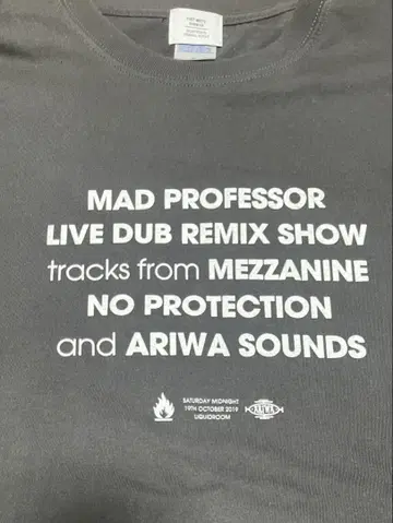 XL 사이즈! MAD PROFESSOR LIVE 티셔츠