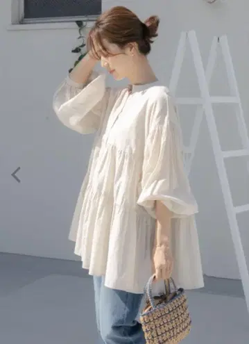 어반 리서치 도어스 코튼 보일 티어드 튜닉