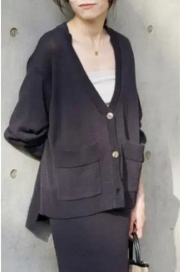 SLOBE IENA 테이프 얀 가디건과 스커트