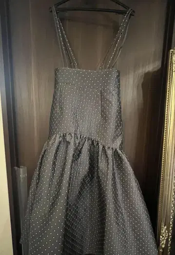벌스데이 바쉬 SUSPENDER DOT SALOPETTE SKIRT