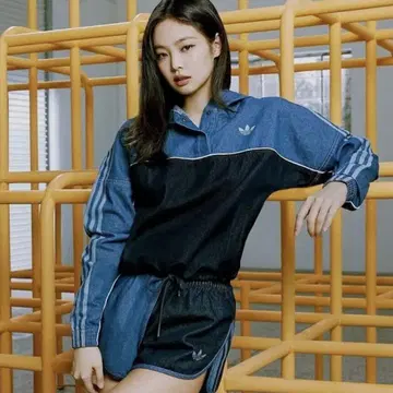 adidas 데님 상의 BLACKPINK 제니 착용 아이템 M
