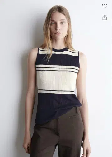 ribbed-knit tank top