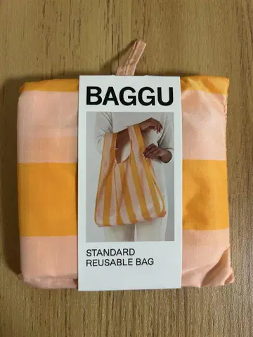 BAGGU 스탠다드 오렌지 와이드 스트라이프