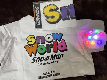SnowMan 스타디움 투어 스노우월드 T셔츠 타월 응원봉