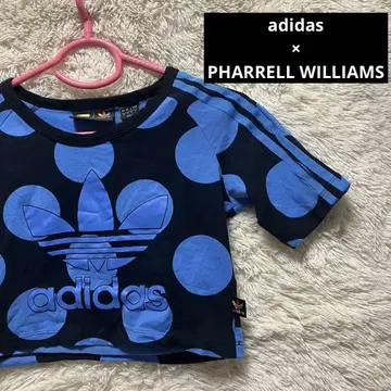 adidas PHARRELL WILLIAMS 도트 숏 기장 반팔 상의
