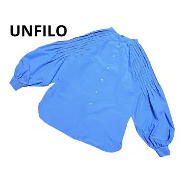UNFILO 앙피로 숄더 턱 블라우스 퍼프 슬리브 워셔블
