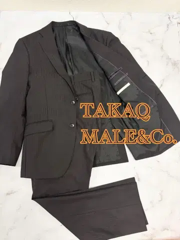 TAKAQ MALE&Co. 수트 셋업 블랙 M 스트라이프 A5