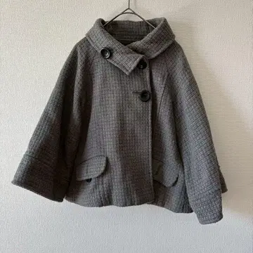 FOGGIA 포아 숏 기장 코트 아우터 그레이 M