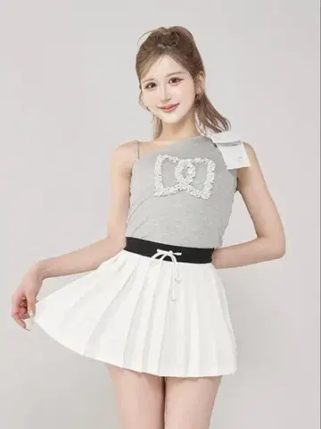 Darich DRCH 플리츠 미니 스커트 WHT