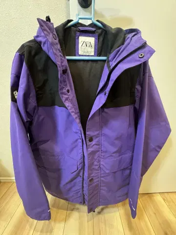 ZARA 보라색 마운틴 파카 S