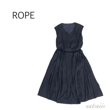 ROPE 로페 . 드레이프 저지 캐시미어 원피스