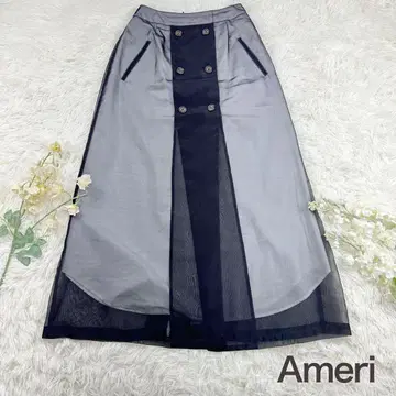 새상품급 AMERI 아메리 MEDI SHEER 트렌치 스커트