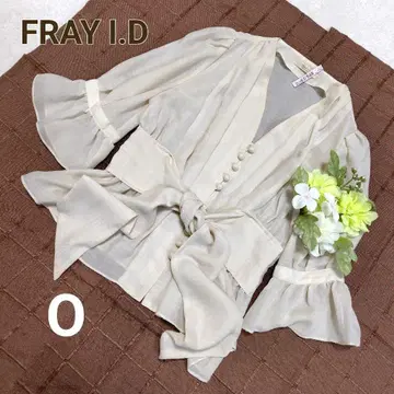FRAYI.D 프레이 아이디 쉬폰 블라우스 리본 프릴