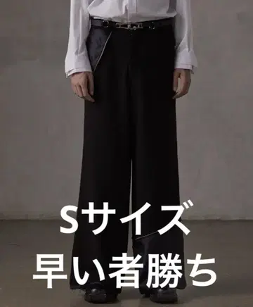 완판템 GRANCY 리버스 레이어드 디자인 슬랙스 S 사이즈