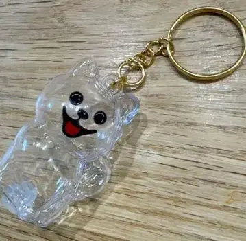 클리어 강아지 아크릴 키링