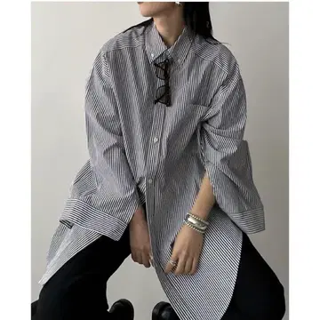 clane CLANE HUGE SHIRT 스트라이프 셔츠