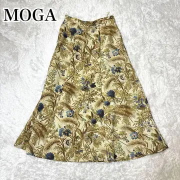 MOGA 꽃무늬 보태니컬 무늬 플레어 스커트 S 사이즈