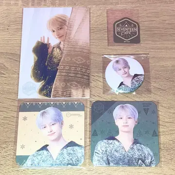SEVENTEEN 준 카페 2022 캔뱃지 엽서 코스터