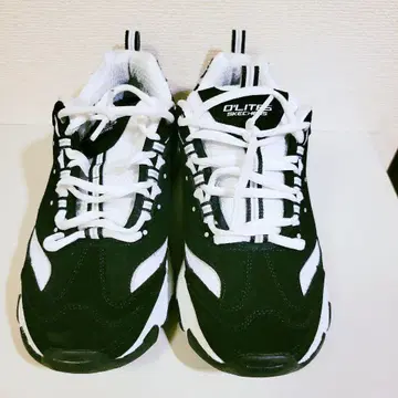 [ SKECHERS 남성용 스니커즈 블랙/화이트 25.5cm ]