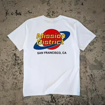 네이티브 재패니즈 Mission District T셔츠 화이트