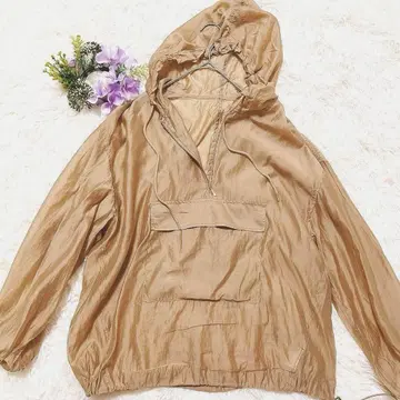 그란디르 후드 부착 아노락 후드티 베이지 F