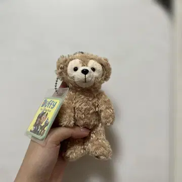 더피 키링 베이지 약 15cm