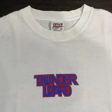 THUNDER LIZARD 티셔츠 S 사이즈 화이트 USA 제