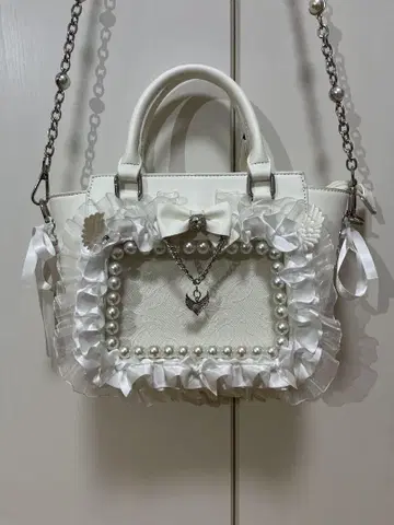 Ank Rouge 확실한 팬서비스 마법의 주문 Bag 화이트 이타백