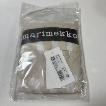 미사용 새상품 marimekko 마리메꼬 베이지 로고 에코백