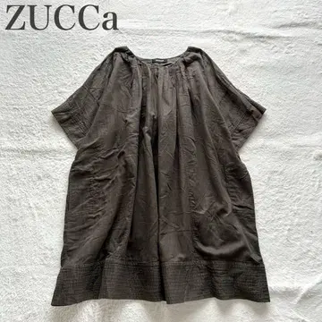 주카 ZUCCA 새상품급 개더 디자인 오버사이즈 튜닉 블라우스