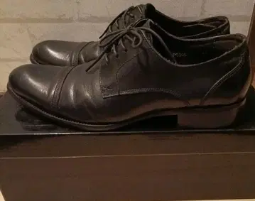 블랙 가죽 비즈니스 슈즈 around the shoes 26cm