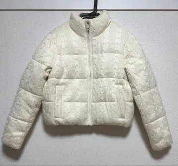 ZARA 화이트 퀼팅 다운