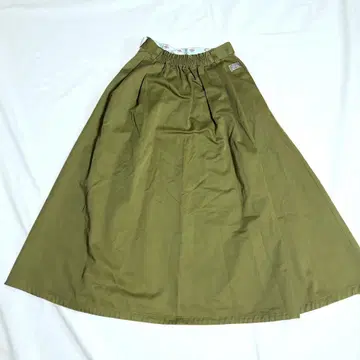 Dickies 올리브 그린 플레어 스커트 허리밴딩 가을