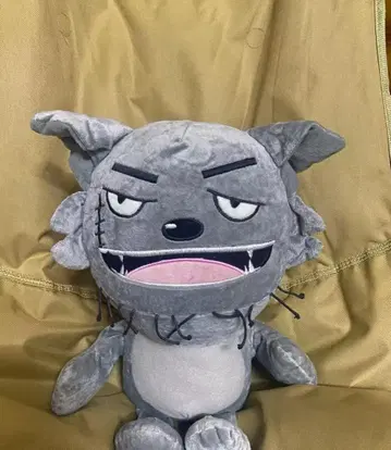 회색 강아지 캐릭터 봉제인형 약 30cm