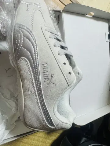 PUMA 스웨이드 스니커즈 그레이 UK 3.5