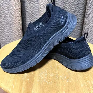스케쳐스 슬립온 스니커즈 아치핏 23 cm 블랙