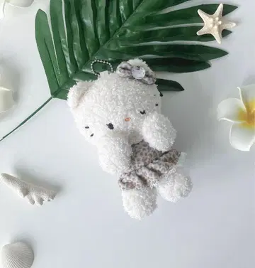 AS KNOW AS plus 헬로키티 레오파드 볼 체인 키링