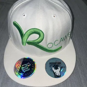 ROCAWEAR 캡 7 5/8 화이트 그린 로고 CAP