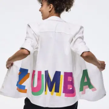 ZUMBA 줌바 정품 의류 미사용 새상품 셔츠 블라우스 M