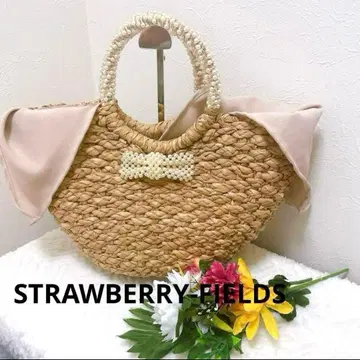 [새상품급] STRAWBERRY-FIELDS 리본 비쥬 카고바